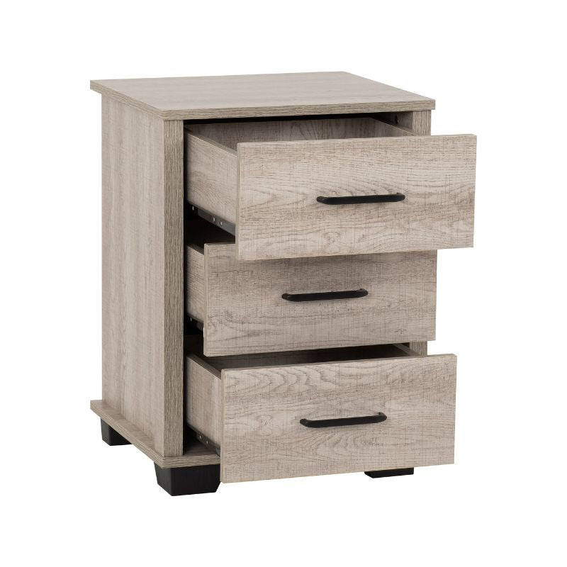 Seconique Oliver 4 Door Wardrobe Bedroom Set Light Oak Effect