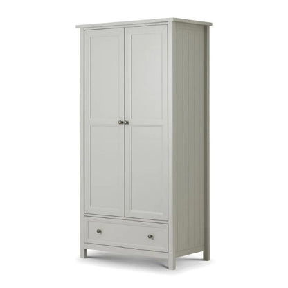 Julian Bowen Maine 2 Door Combination Wardrobe Dove Grey