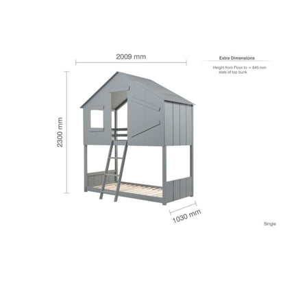 Birlea Safari Bunk Bed Grey