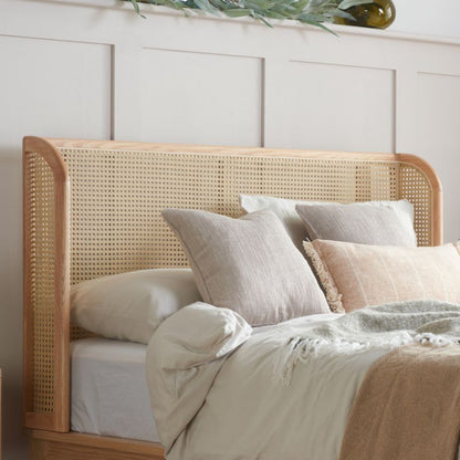 Birlea Astrid King Rattan Bed Oak