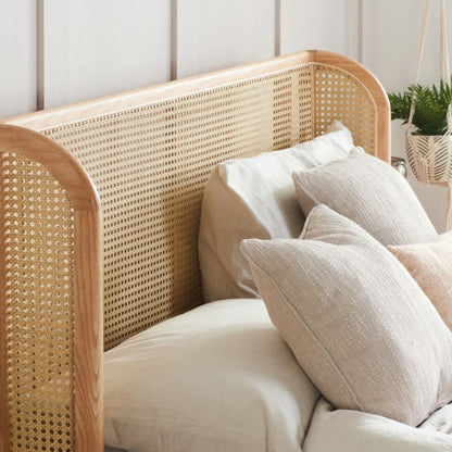 Birlea Astrid King Rattan Bed Oak