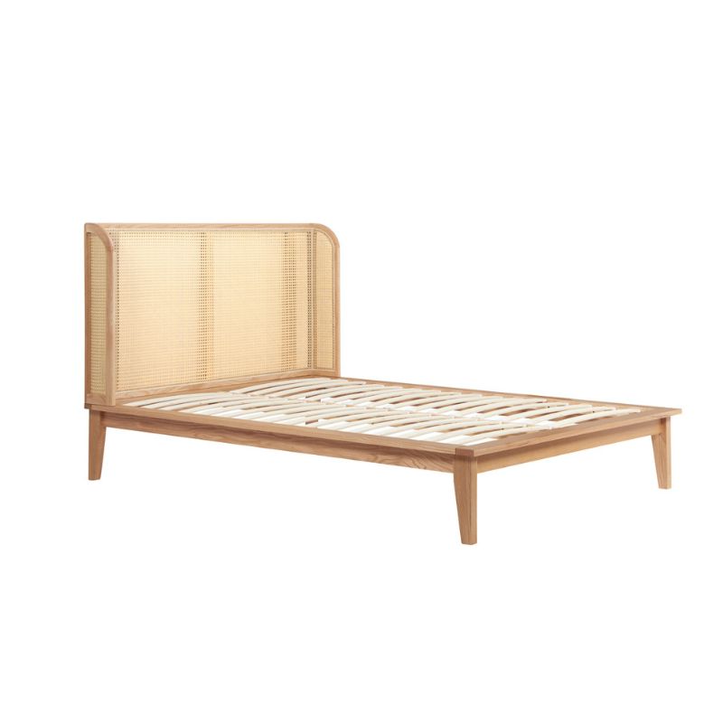 Birlea Astrid King Rattan Bed Oak