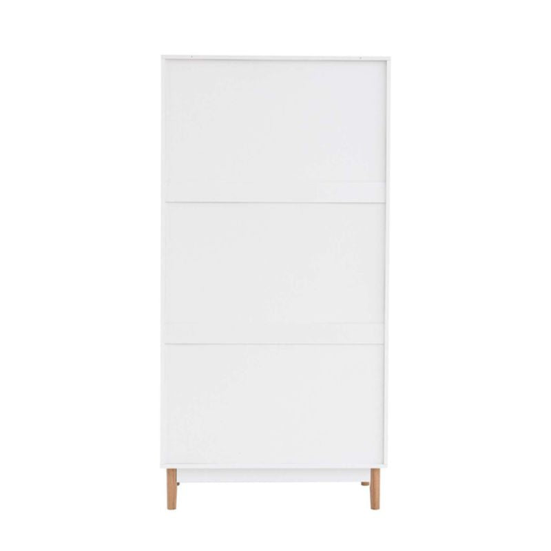 Birlea Croxley 2 Door 1 Rattan Wardrobe White