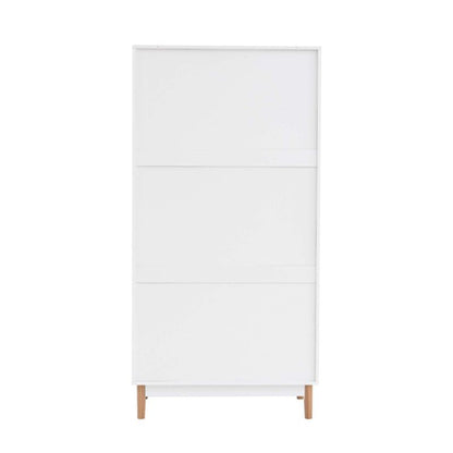 Birlea Croxley 2 Door 1 Rattan Wardrobe White