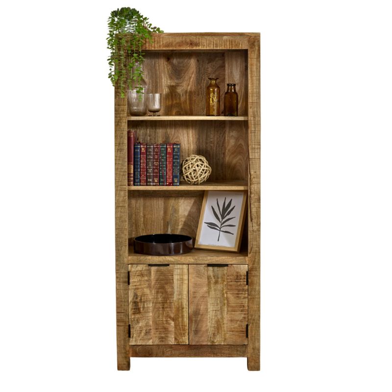 Indian Hub Surrey Solid Wood Bookcase with Doors