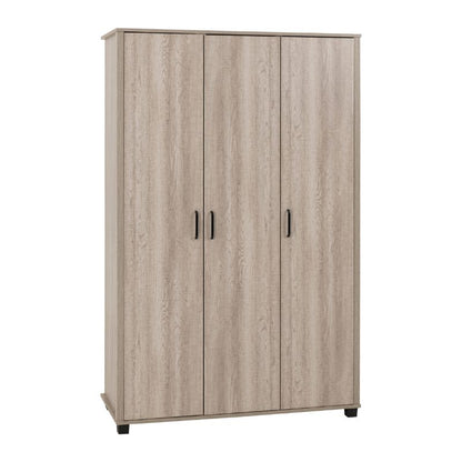 Seconique Oliver 3 Door Wardrobe Bedroom Set Light Oak Effect