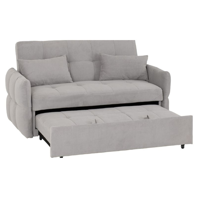 Seconique Chelsea Sofa Bed Silver Grey Fabric