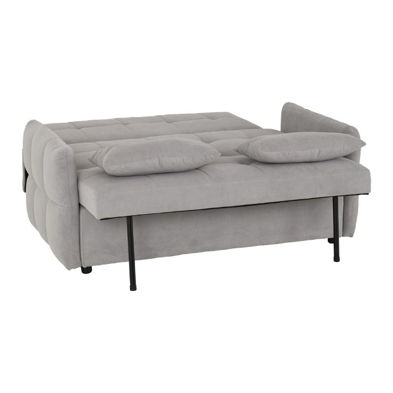 Seconique Chelsea Sofa Bed Silver Grey Fabric