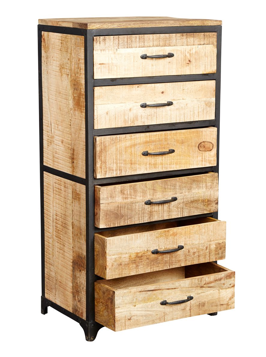 Indian Hub Cosmo Industrial Tall Chest