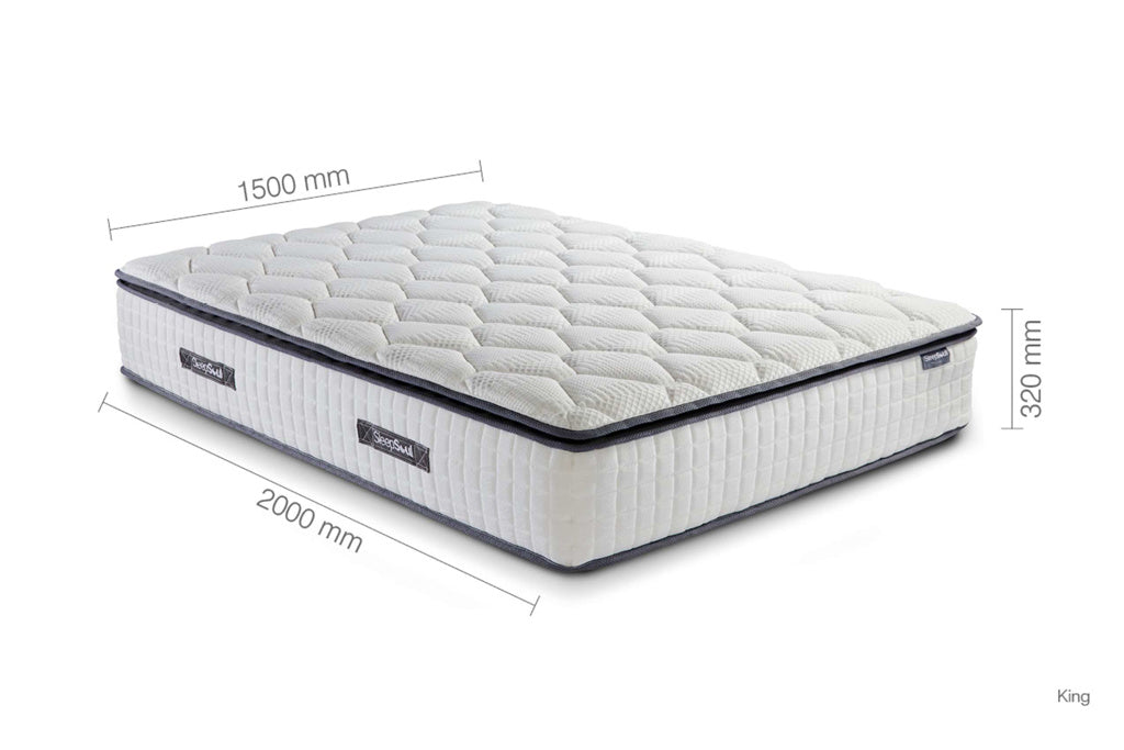 Birlea SleepSoul Bliss 800 Pocket Memory Pillow Top King Mattress