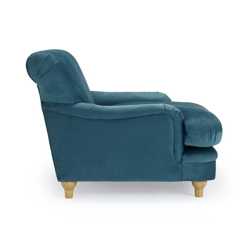 LPD Furniture Plumpton Chair Peacock Blue