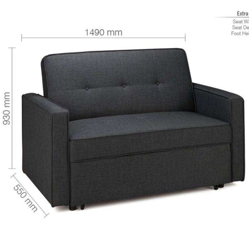 Birlea Otto Sofa Bed Grey