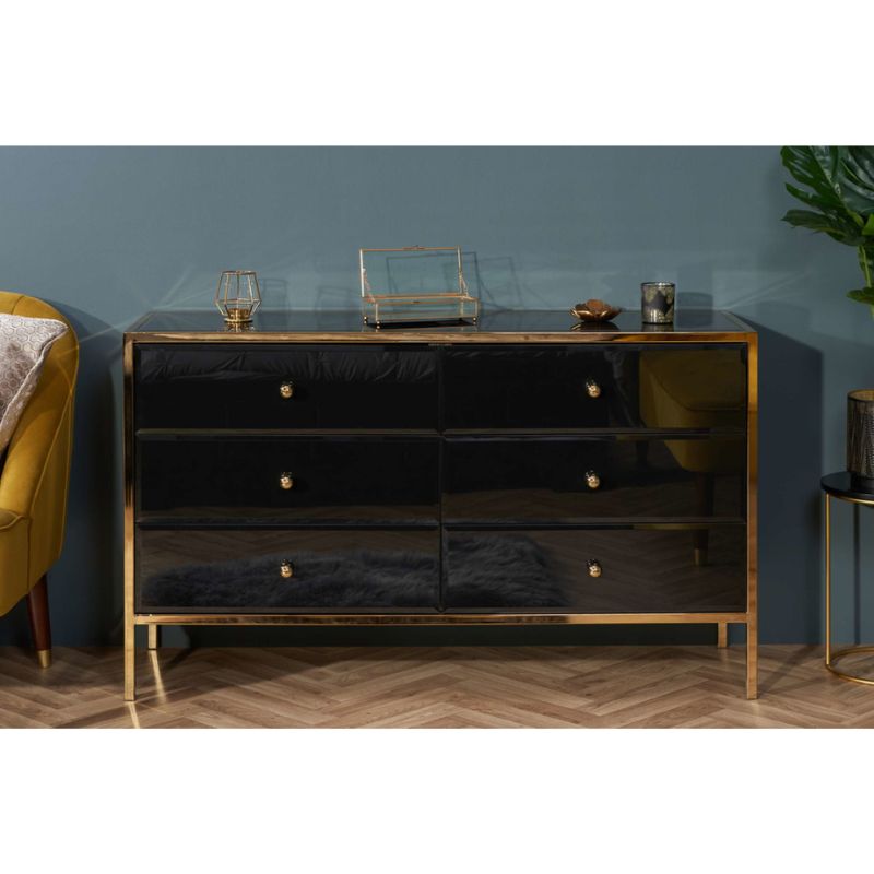 Birlea Fenwick 6 Drawer Chest Black